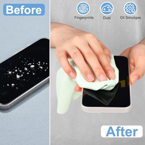 Frienda 12 Pack Large Glass Cleaning Cloth, 6 Colors - Image 5