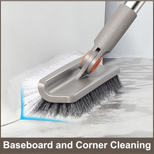 Multifunction 3-in-1 Broom and Dustpan, Silicone broom Squeegee and Scrub Brush - Image 4