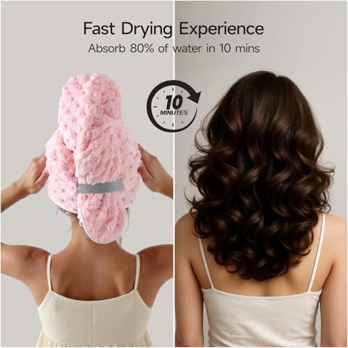 REDKISS 2 Pack Microfiber Hair Towels - Image 5