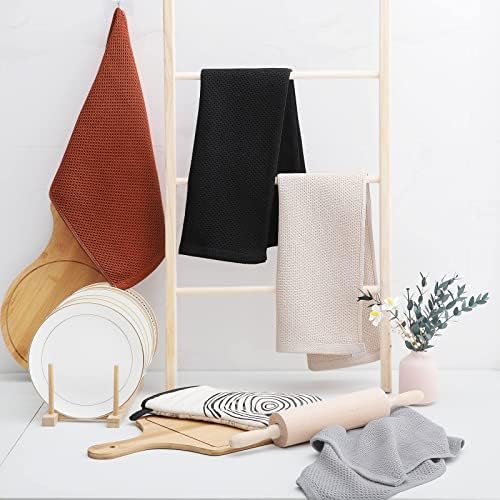 Homaxy 100% Cotton Waffle Weave Kitchen Towels - Image 6