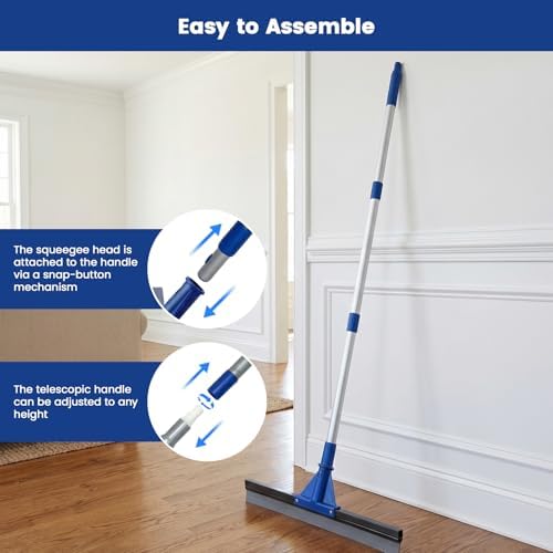 Floor Squeegee for Concrete Floor, Rubber Broom - Image 5