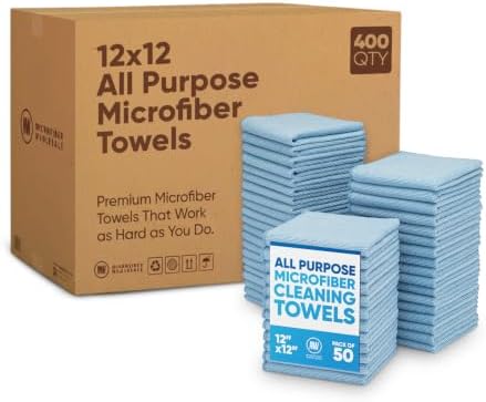 Bulk 12” X 12” All Purpose Microfiber Towels Wholesale by MicrofiberWholesale