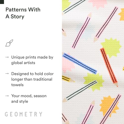 GEOMETRY Tea Towels – Back to School Collection – Quick-Dry, Ultra-Absorbent - Image 5