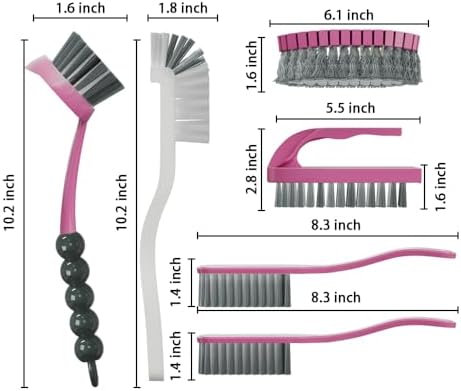 6 PCS Cleaning Brush, Scrub Brush Set - Image 2