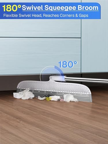 Silicone Floor Squeegee, 180° Rotating Air Broom, Squeegee - Image 6