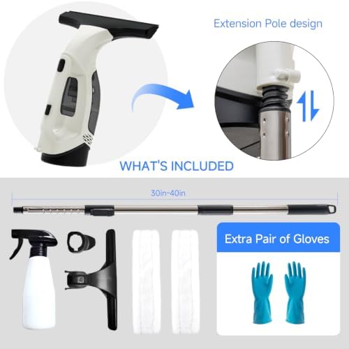 Window Vacuum Squeegee Cordless, Window Vacuum Cleaner - Image 6