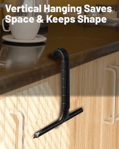 Silicone Shower Squeegee with Hook, Dual-Sided Design with Scraper & Scrub - Image 5