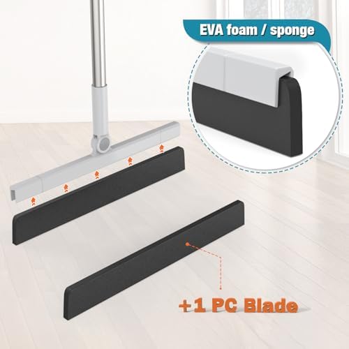KOLLIEE Floor Squeegee 59" Adjustable Long Handle Professional - Image 4