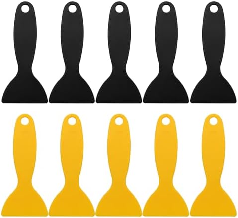 ZIMISI 10PCS Plastic Paint Scraper, Flexible Putty Knife, Air Bubble Remover by Unknown