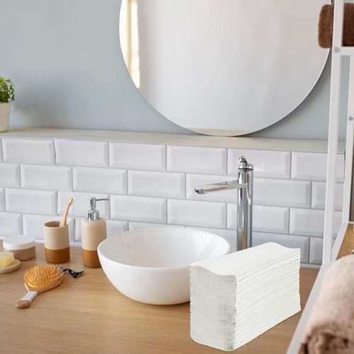Perfect Stix White MultiFold Paper Towels- 9.2 x 9.2 Sheets. - Image 3