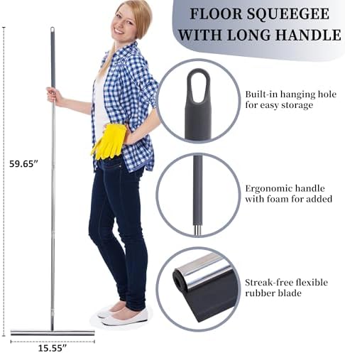 Professional Heavy-Duty Floor Squeegee, - Image 7