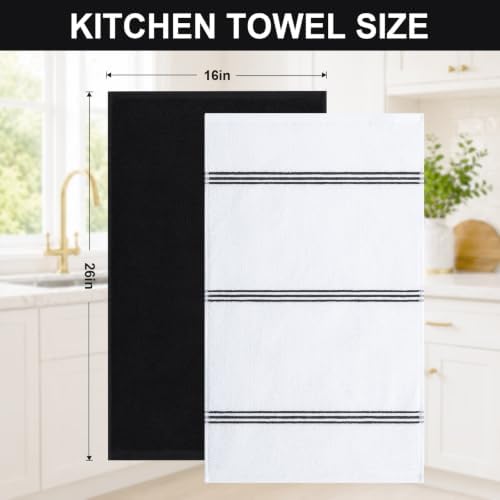 Homaxy Dual Design Cotton Kitchen Towels - Image 3