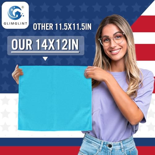 GLIMGLINT Microfiber Cleaning Cloth, 150 Pack Towels - Image 2