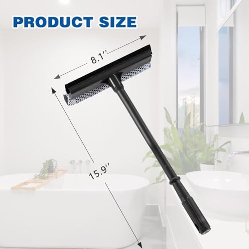 Window Squeegee, 2-in-1 Window Cleaner, Window Washing Kit, Outdoor Window - Image 2