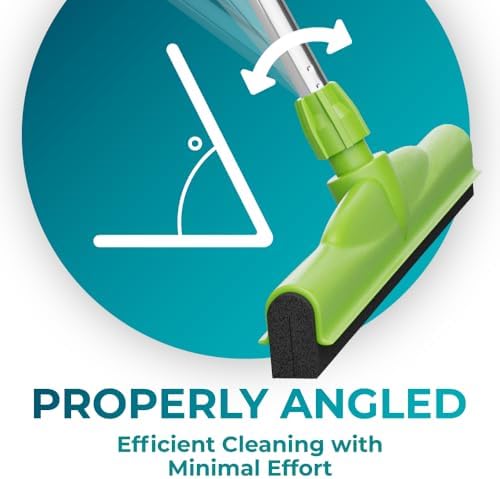 HeloMor 2 Pack 17” Floor Squeegee Broom Scrubbing Brush - Image 3