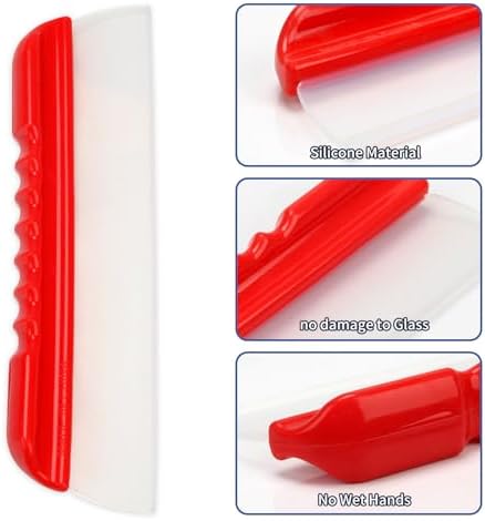 2 Pack 12inch car Squeegee, Silicone Squeegee, car Window Squeegee, Flexible - Image 3