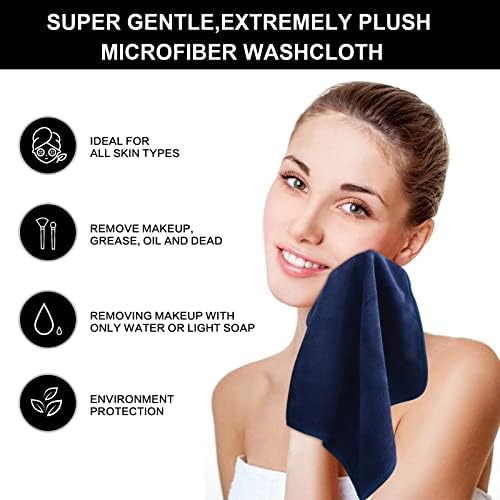 SINLAND Microfiber Facial Cloths Fast Drying Washcloth 12inch x 12inch - Image 5