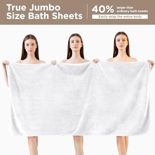 8 Piece Bath Towels Set, 2 Oversized 35 * 70 in Bath, 2 Hand, 4 Wash - Image 3