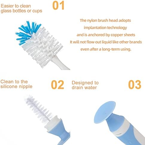 Multifunctional Cleaning Brush, Baby Bottle Brush, Bottle Brush Cleaner - Image 4