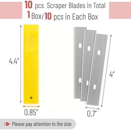 Bates- Replacement Scraper Blades, 4 Inch, Scraper Blades, Floor Scrapper Blade - Image 2