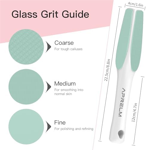APRELM 3-Sided Nano Glass Foot File, 3-in-1 Coarse/Medium/Fine Foot Callus - Image 3