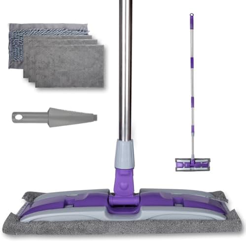 Microfiber Mops for Floor Cleaning, Wet Dry Flat Mop by ITTAHO