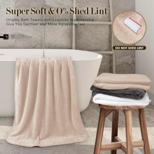 Orighty Bath Towels, Soft Feel Bath Towel, 2 Pack - Image 2