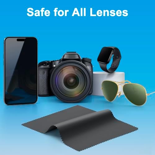 60 Pack Microfiber Glasses Cleaning Cloth Streak & Scratch-Free Lens Cleaning - Image 3