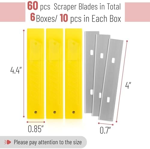 Bates- Replacement Scraper Blades, 4 Inch, Scraper Blades, Floor Scrapper Blade - Image 2