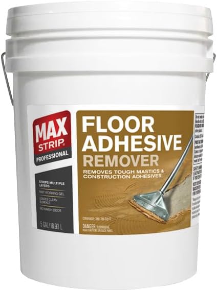 Max Strip Floor Adhesive Remover, Carpet & Mastic Glue Stripper, 5 Gal by MaxStrip