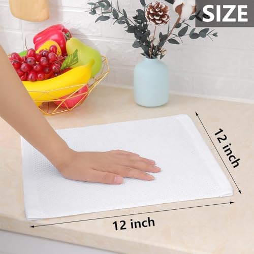 Homaxy 100% Cotton Waffle Weave Kitchen Dish Cloths - Image 5