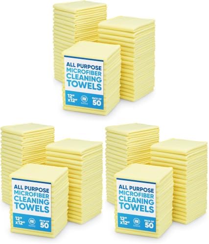 12" x 12" Microfiber Cleaning Cloths by MicrofiberWholesale