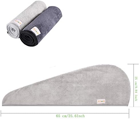 M-bestl 2 Pack Hair Drying Towels, Anti-frizz Hair Towel Wrap, Absorbent - Image 6