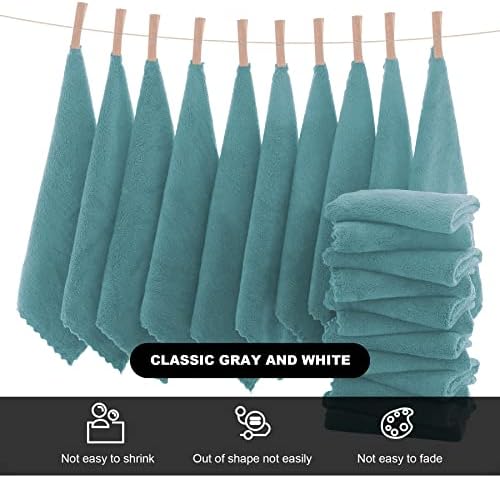 MOONQUEEN Microfiber Facial Cloths Fast Drying Washcloth 12 Pack - Image 3