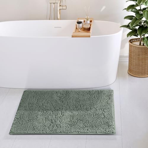 Hearth & Harbor Bathroom Rugs, Chenille Bath Mat - Image 2