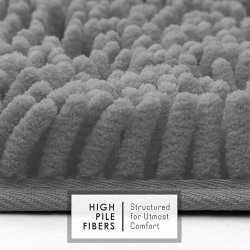 Hearth & Harbor Bathroom Rugs, Chenille Bath Mat - Image 3