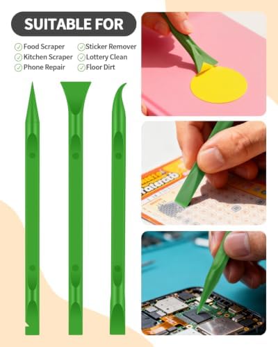 12 PCS Carbon Fiber Plastic Scrapers Tool, Non-Scratch Scraper Tool - Image 7