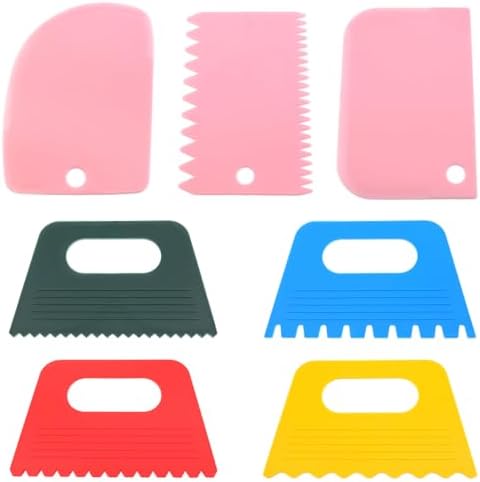 7 Pack Color Paint Scraper Set for Texture Art and Pottery by Unknown