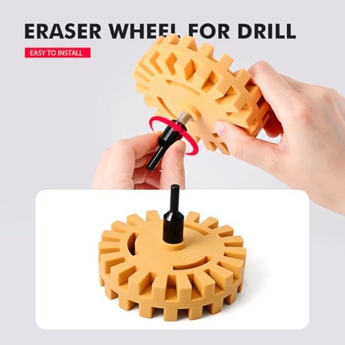 FOSHIO Eraser Wheel for Drill, Decal Remover Wheel - Image 3