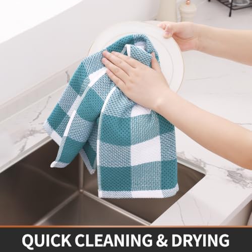 Homaxy Cotton Kitchen Towels and Dishcloths Set of 10 - Image 5