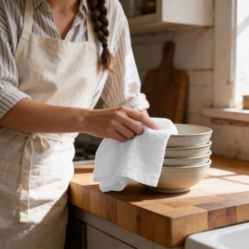 Avalon Kitchen Flour Sack Towels – 30 Pack, 28x28 Inch, 100% Cotton – Flour - Image 2