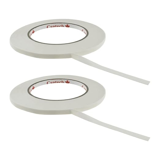 HAHIYO White 0.25Inch Wide Floral Tape, Waterproof Florist Tape Flower Wrap Adhesive Waterproof Decorative Tape for Bouquet Stem Wrapping Flower Arranging and Floral Craft, 2Rolls 200Feet/66Yard Total