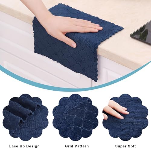 Homaxy Super Soft 16 Pack Coral Velvet Dish Cloths - Image 2