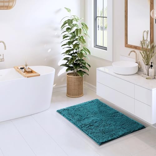 Hearth & Harbor Bathroom Rugs, Chenille Bath Mat - Image 4