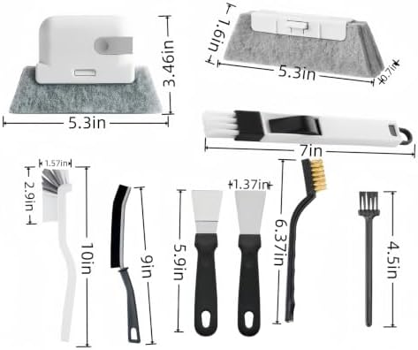 21 Pcs Window Track Cleaning Tools, Groove Gap Cleaning Brush Kit Crevice - Image 3