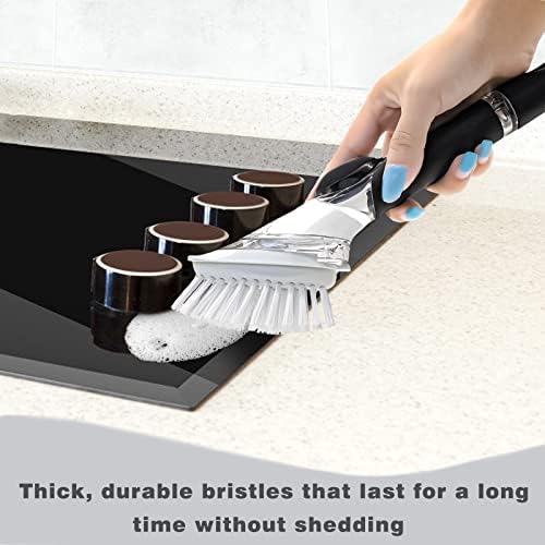 4 Pack Dish Brush Refills for OXO/RIMAY Soap Dispensing Dish Brush - Image 4