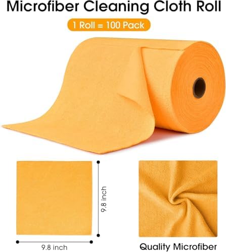 KitchLife Microfiber Cleaning Cloth Roll, 100 Pack - Image 2
