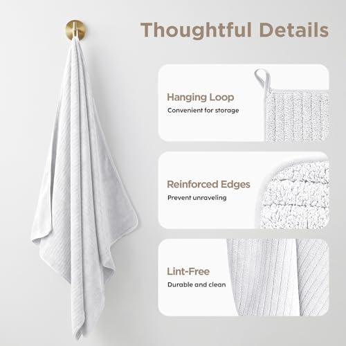8 Piece Bath Towels Set, 2 Oversized 35 * 70 in Bath, 2 Hand, 4 Wash - Image 6