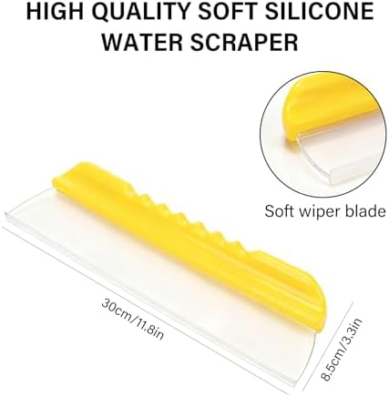 2 Pack 12inch car Squeegee, Silicone Squeegee, car Window Squeegee, Flexible - Image 2
