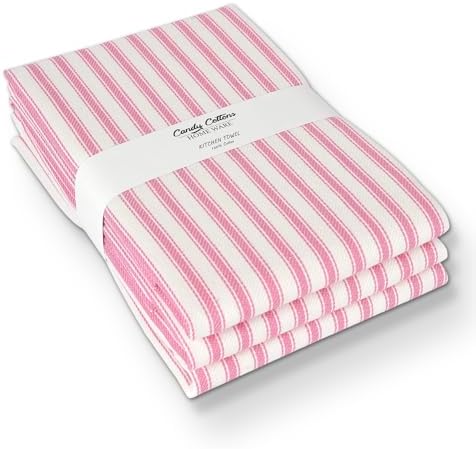 Stripe Kitchen Towels With Hanging Loop - Image 2